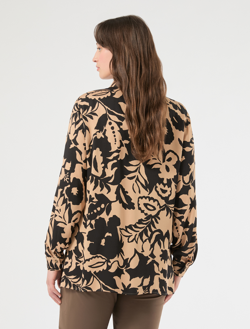 Viscose satin shirt - BEIGE - Marina Rinaldi - 4