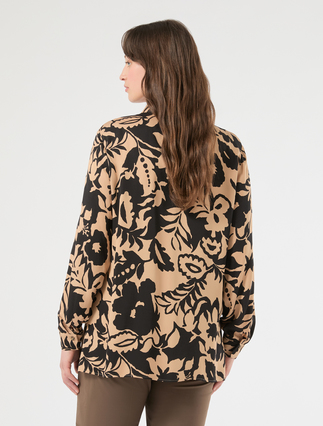 Viscose satin shirt - BEIGE - Marina Rinaldi - 4