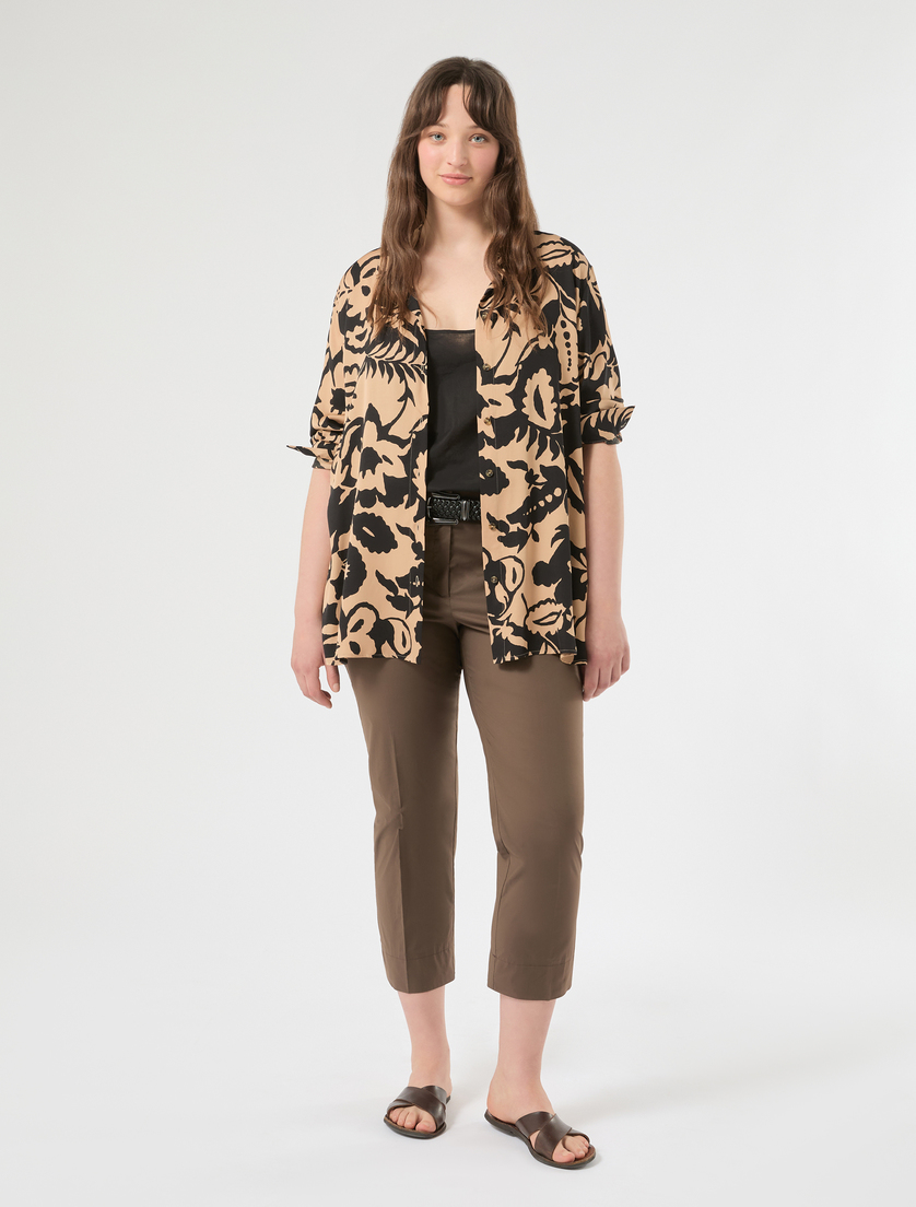Viscose satin shirt - BEIGE - Marina Rinaldi - 2