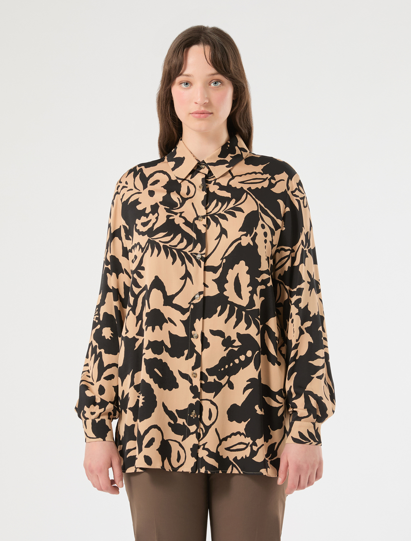 Viscose satin shirt - BEIGE - Marina Rinaldi - 3