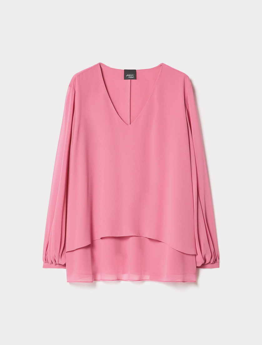 Georgette blouse - PINK - Marina Rinaldi