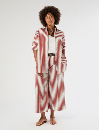 Camicia in cotone a righe - Marina Rinaldi