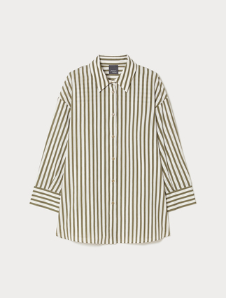 Camicia in cotone a righe - Marina Rinaldi