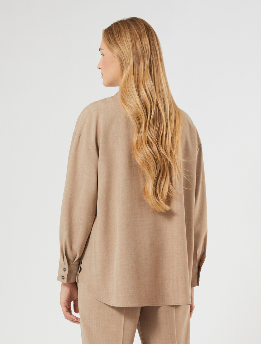 Poplin shirt - HAZELNUT BROWN - Marina Rinaldi - 4