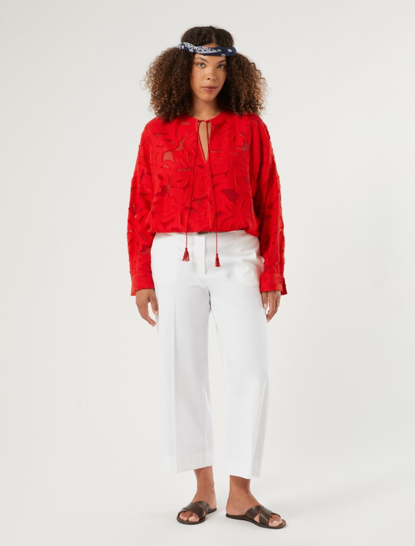 Viscose fil coupé blouse - Marina Rinaldi