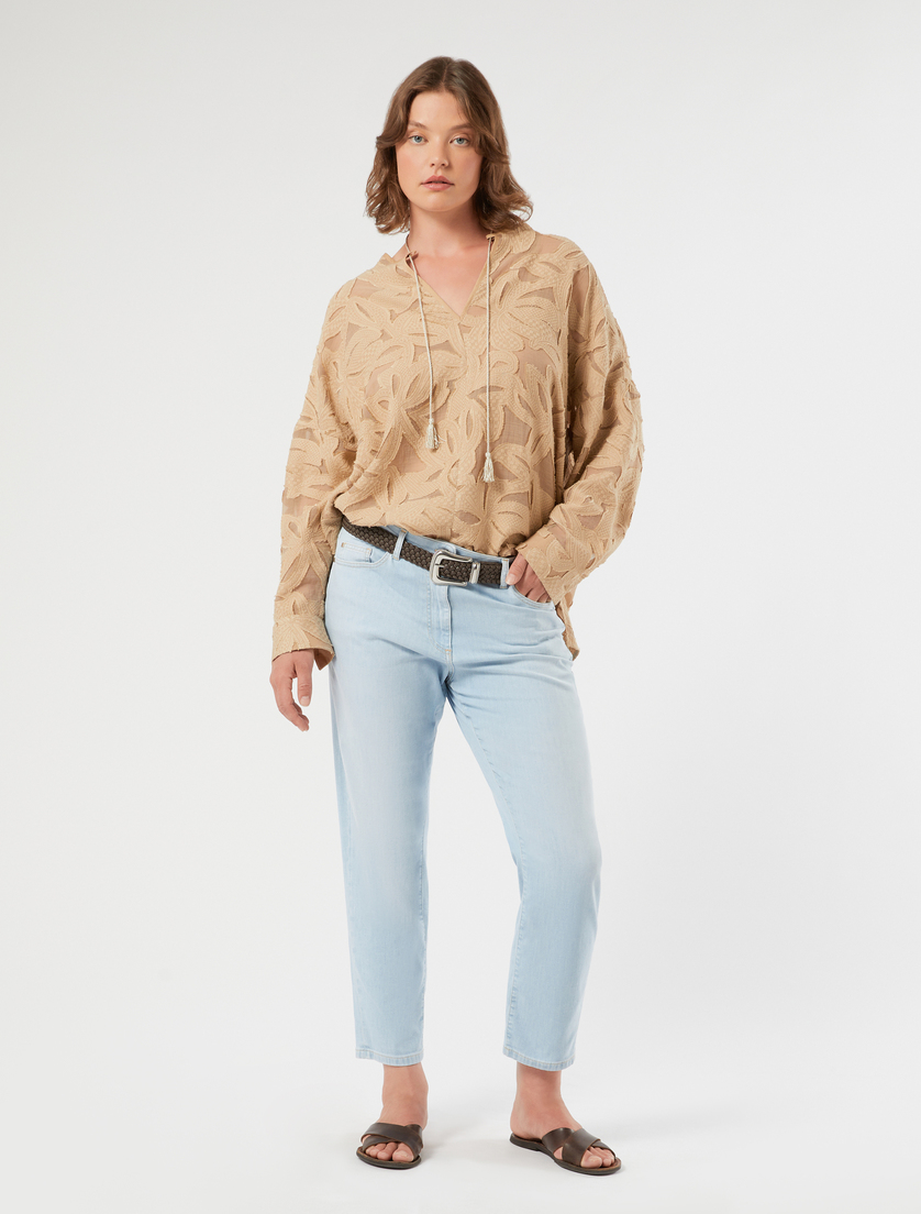 Viscose fil coupé blouse - Marina Rinaldi