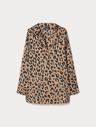 Blusa in twill stampato - Marina Rinaldi