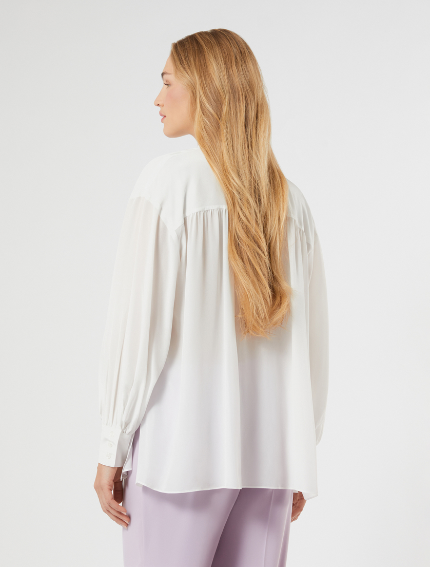 Georgette blouse - WHITE - Marina Rinaldi - 4