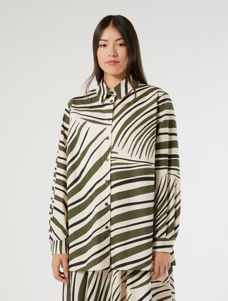 Cotton poplin tunic - VANILLA