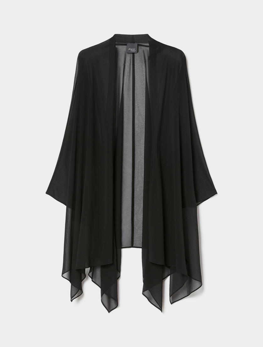 Georgette tunic - BLACK - Marina Rinaldi