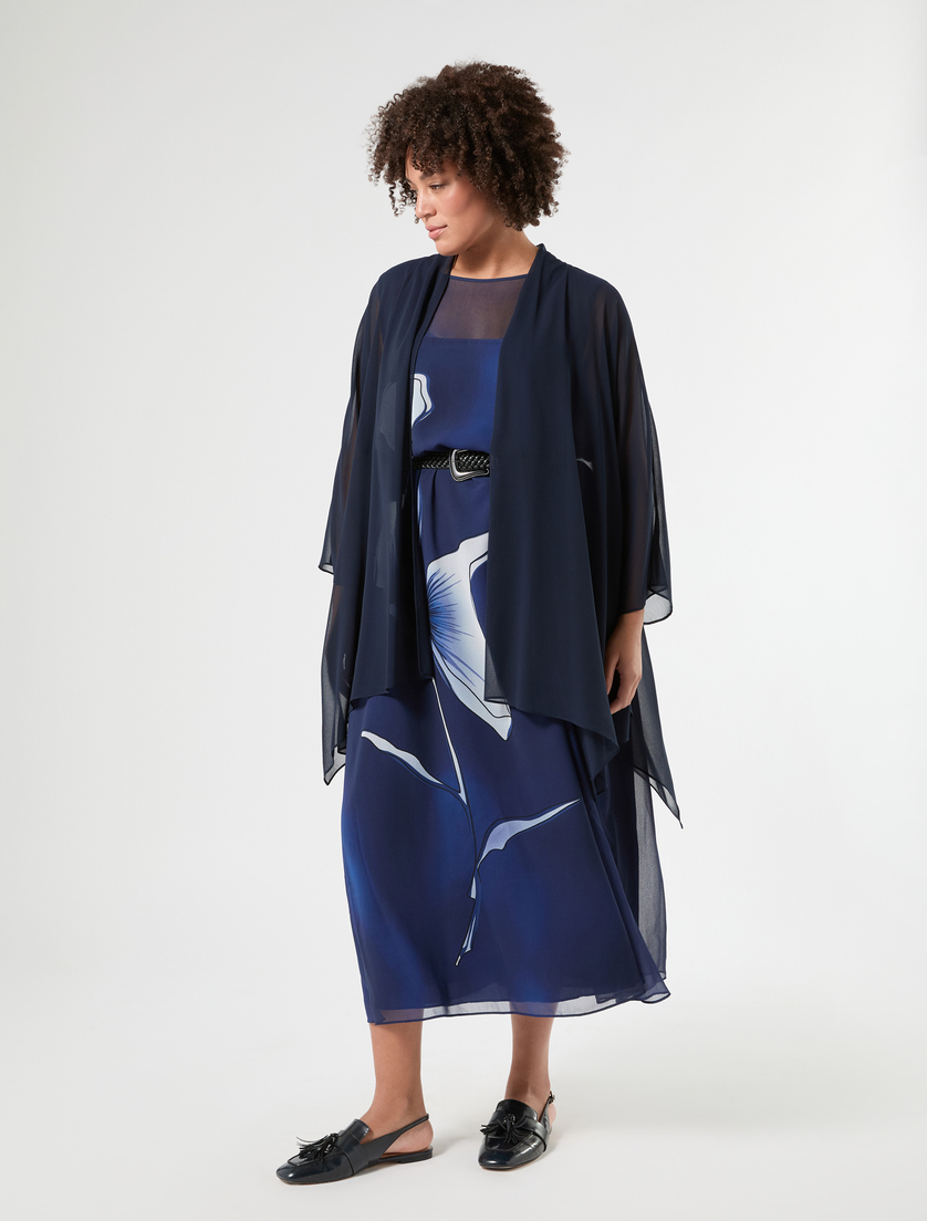 Casacca in georgette - BLU MARINO - Marina Rinaldi - 2