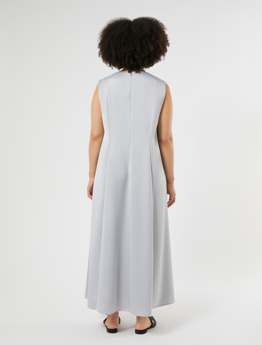 Crepe envers satin dress - PEARL GREY - Marina Rinaldi - 4