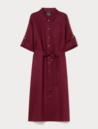 Hemdblusenkleid aus Leinen - Marina Rinaldi