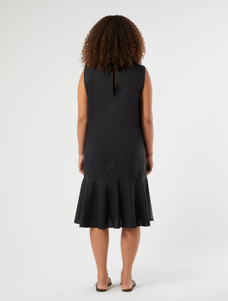 Cotton dress - BLACK - Marina Rinaldi - 4