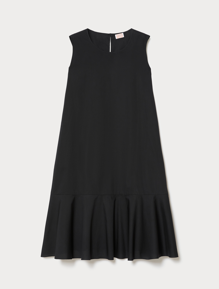 Kleid aus Baumwolle - SCHWARZ - Marina Rinaldi