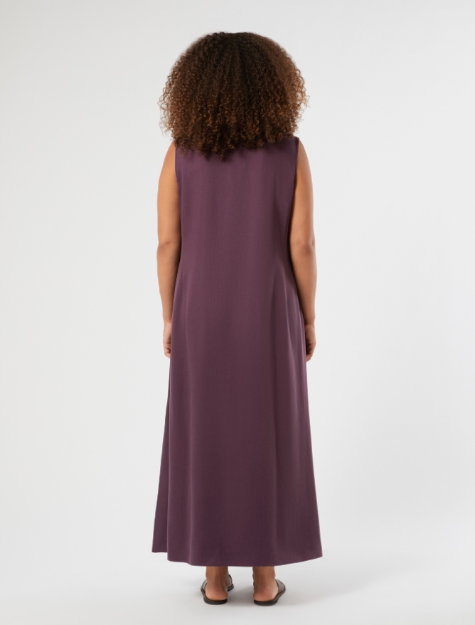 Lyocell shirt dress - PLUM - Marina Rinaldi - 4