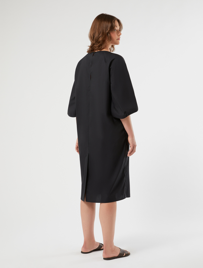 Kleid aus Baumwolle - SCHWARZ - Marina Rinaldi - 4