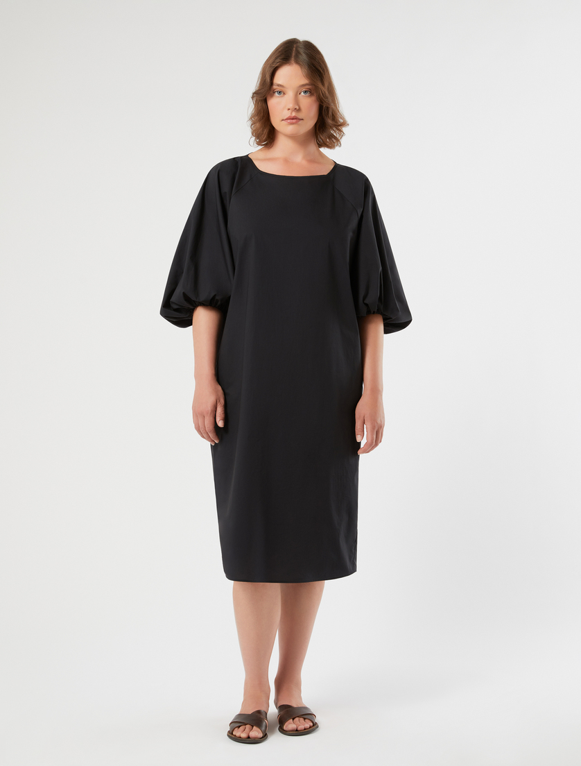 Kleid aus Baumwolle - SCHWARZ - Marina Rinaldi - 3