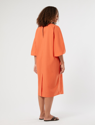 Cotton dress - CORAL - Marina Rinaldi - 4