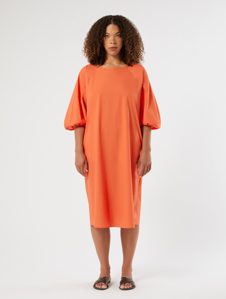 Cotton dress - CORAL - Marina Rinaldi - 3