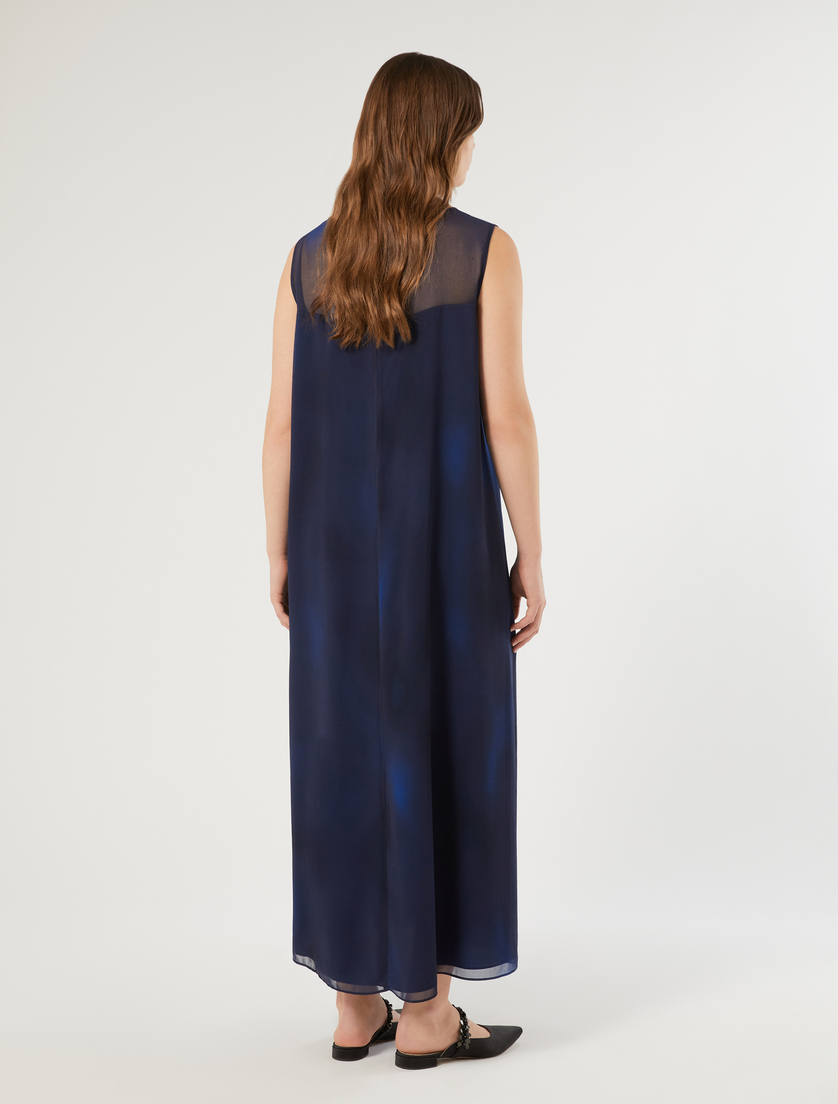 Georgette dress - MIDNIGHTBLUE - Marina Rinaldi - 4