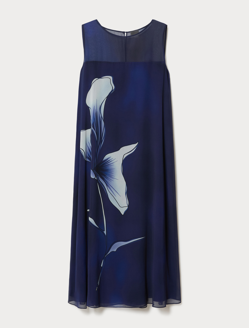 Georgette dress - MIDNIGHTBLUE - Marina Rinaldi
