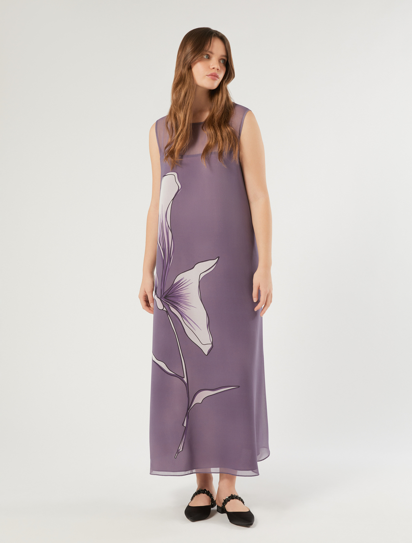 Robe en georgette - MAUVE - Marina Rinaldi - 3