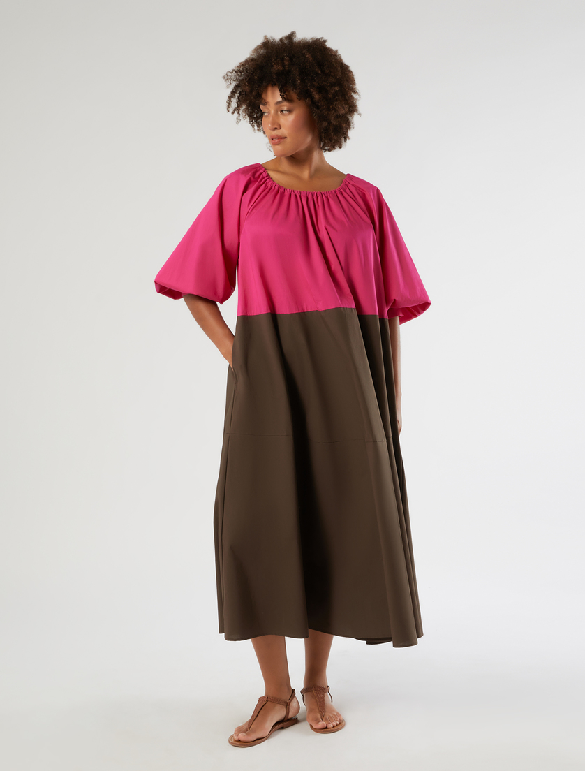 Kleid aus Baumwolle mit Rüschen - Marina Rinaldi