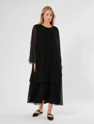 Kleid aus Georgette - Marina Rinaldi