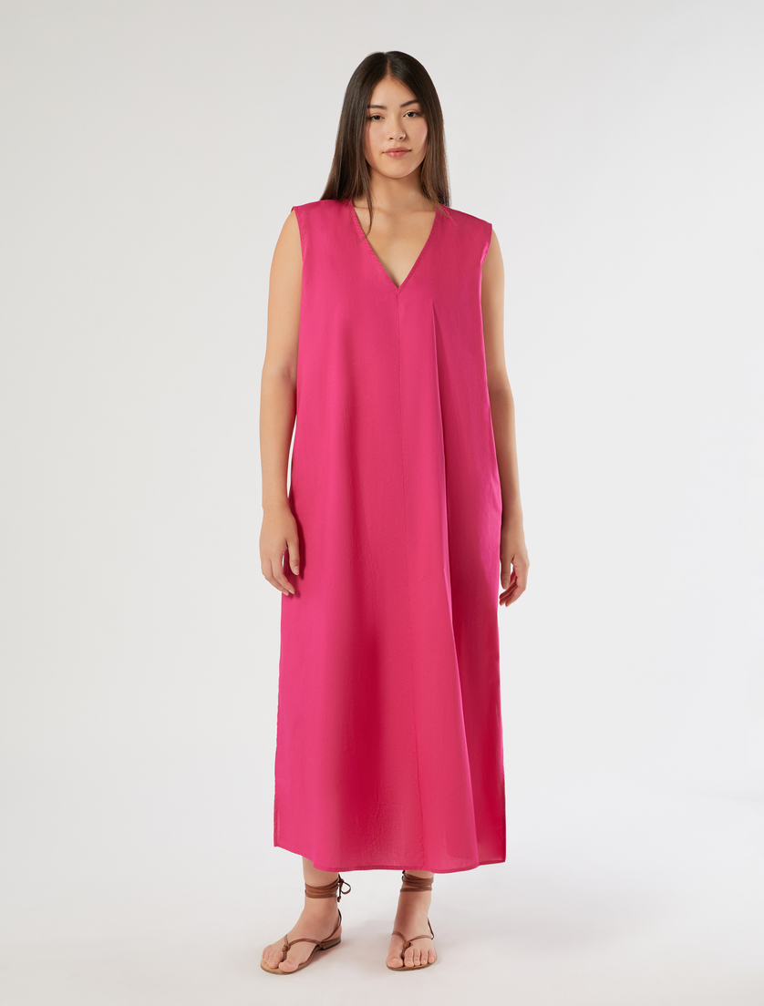 Kleid aus Baumwolle - FUCHSIE - Marina Rinaldi - 3