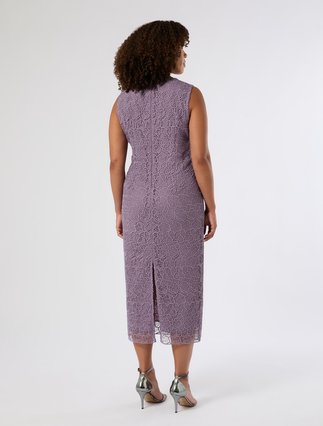 Lace dress - MAUVE - Marina Rinaldi - 4