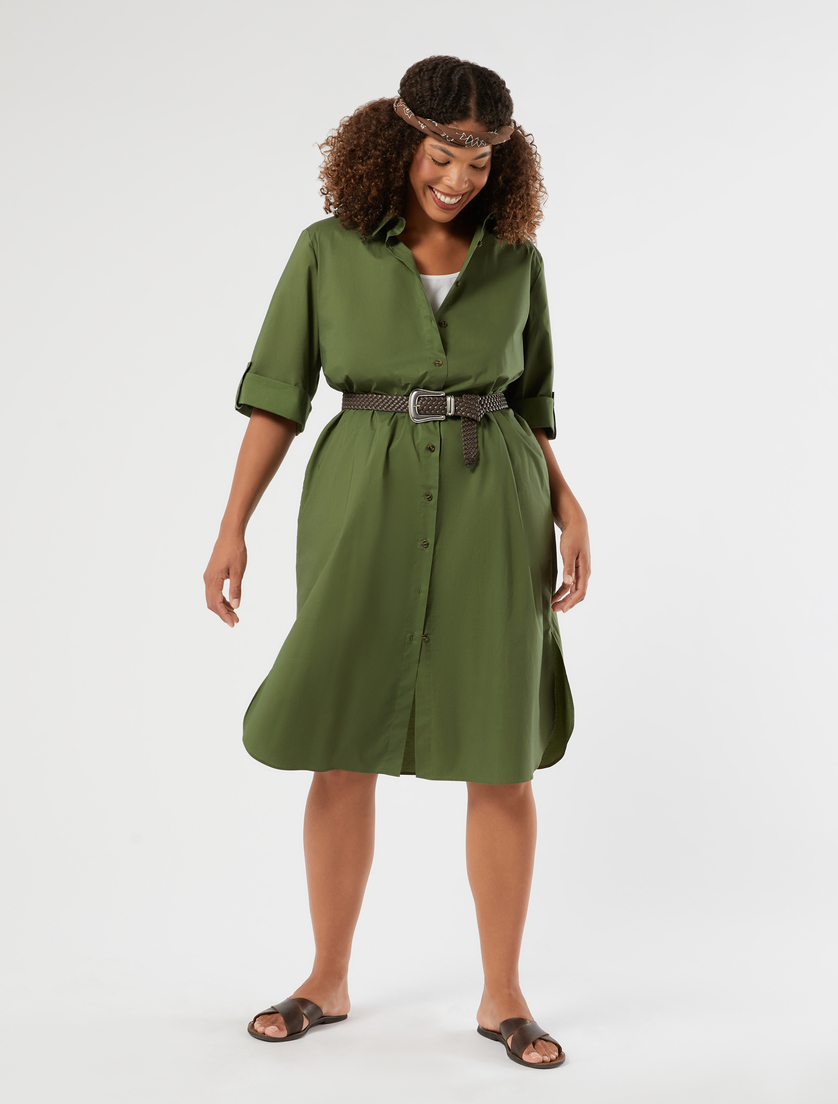 Cotton poplin dress - Marina Rinaldi