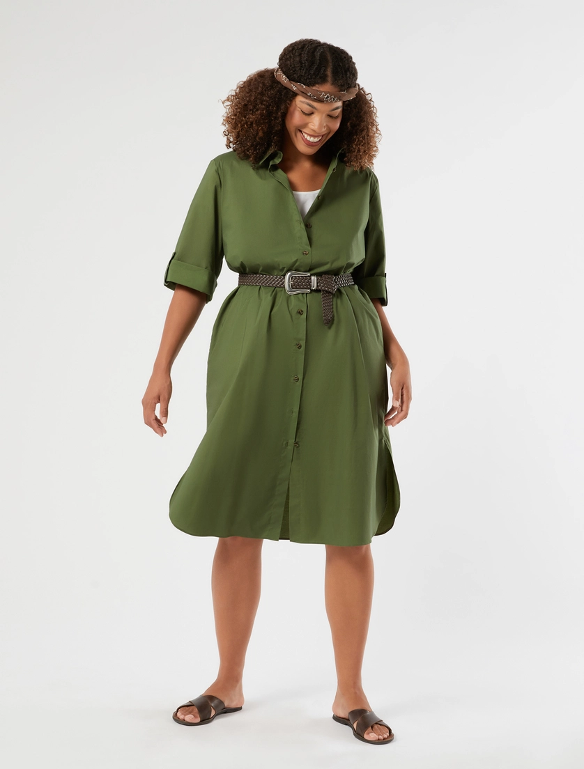 Kleid aus Baumwollpopeline - Marina Rinaldi