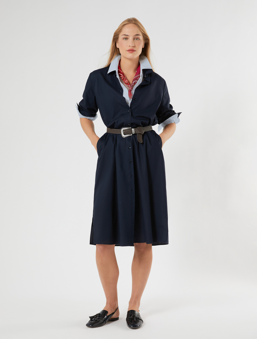 Cotton poplin dress - Marina Rinaldi