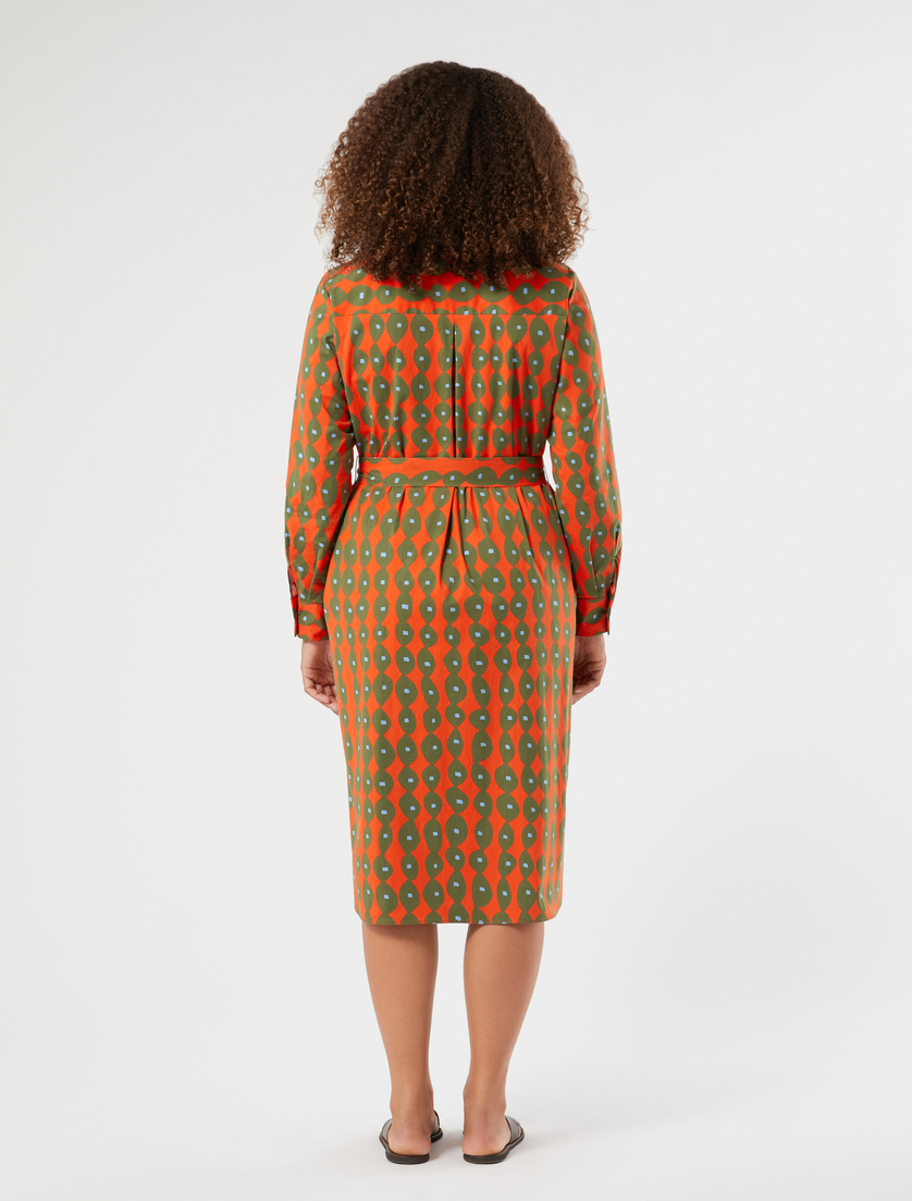 Hemdblusenkleid aus Baumwollpopeline - KORALLE - Marina Rinaldi - 4