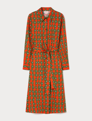 Hemdblusenkleid aus Baumwollpopeline - Marina Rinaldi