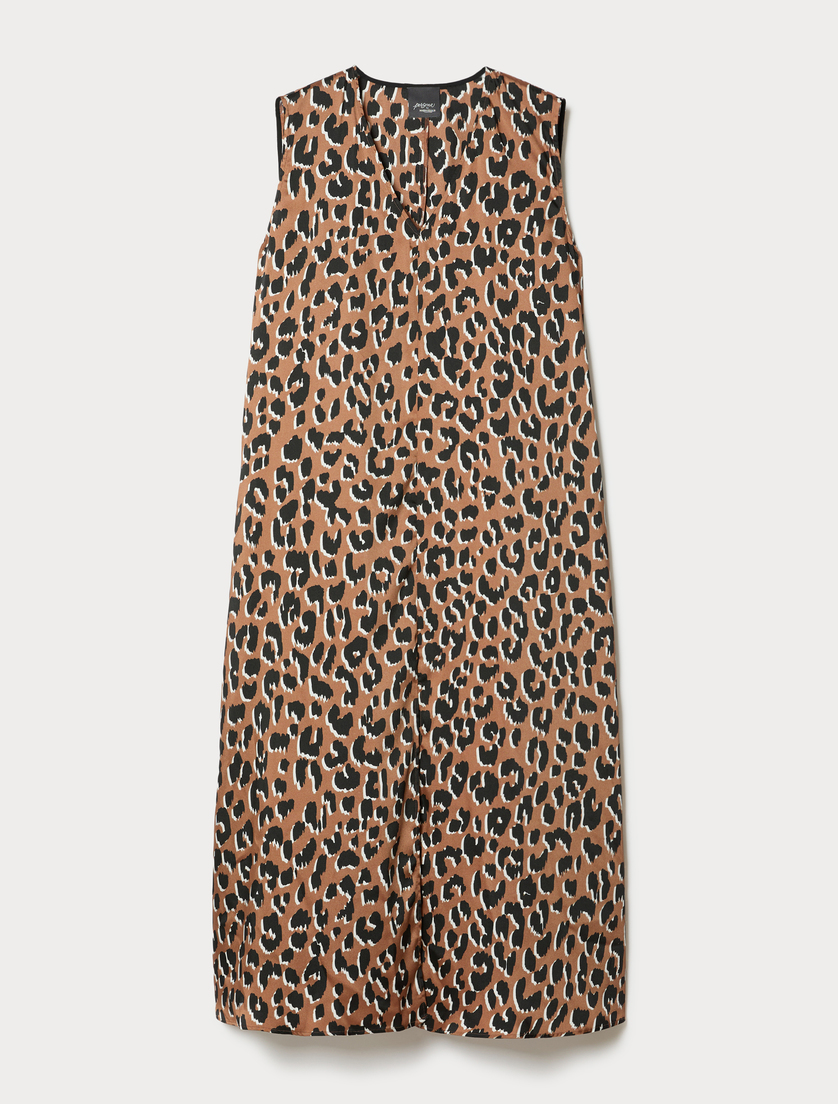 Taffeta dress - CARAMEL - Marina Rinaldi