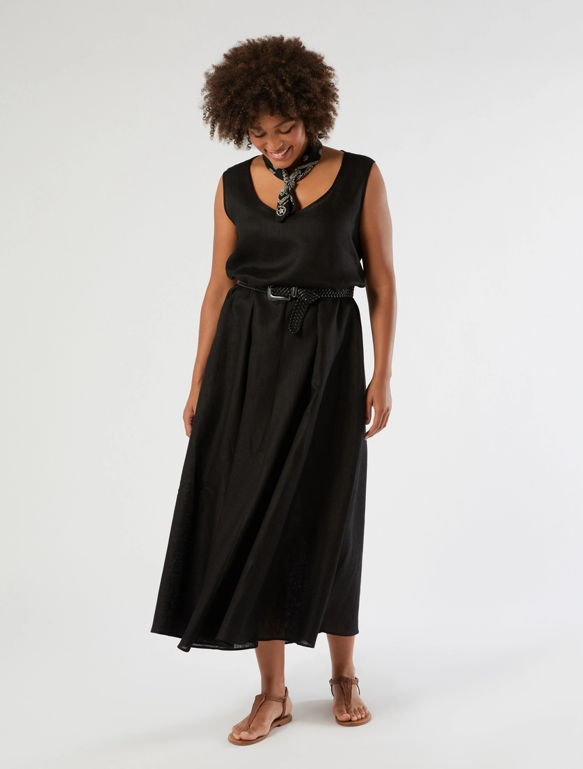 Langes Kleid aus Leinen - Marina Rinaldi
