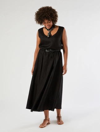 Langes Kleid aus Leinen - Marina Rinaldi