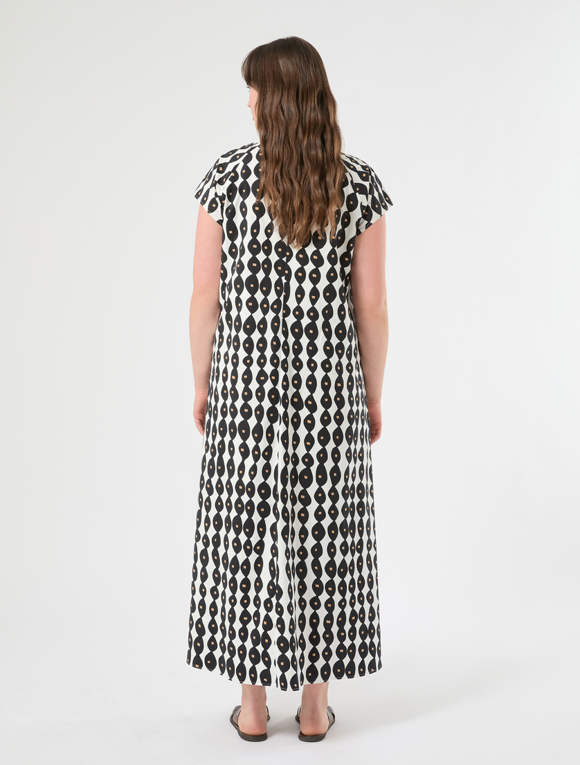 Cotton dress - WHITE - Marina Rinaldi - 4