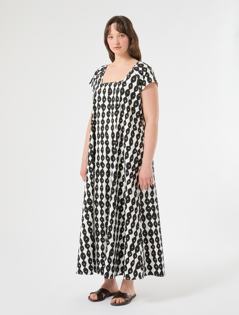 Cotton dress - WHITE - Marina Rinaldi - 3