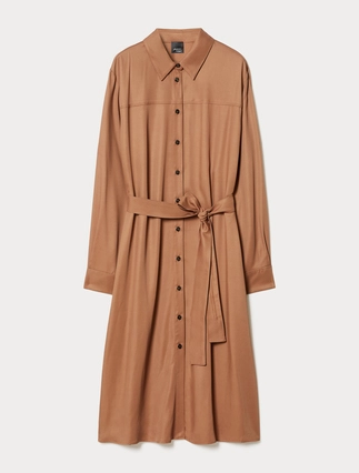 Hemdblusenkleid aus Twill - Marina Rinaldi