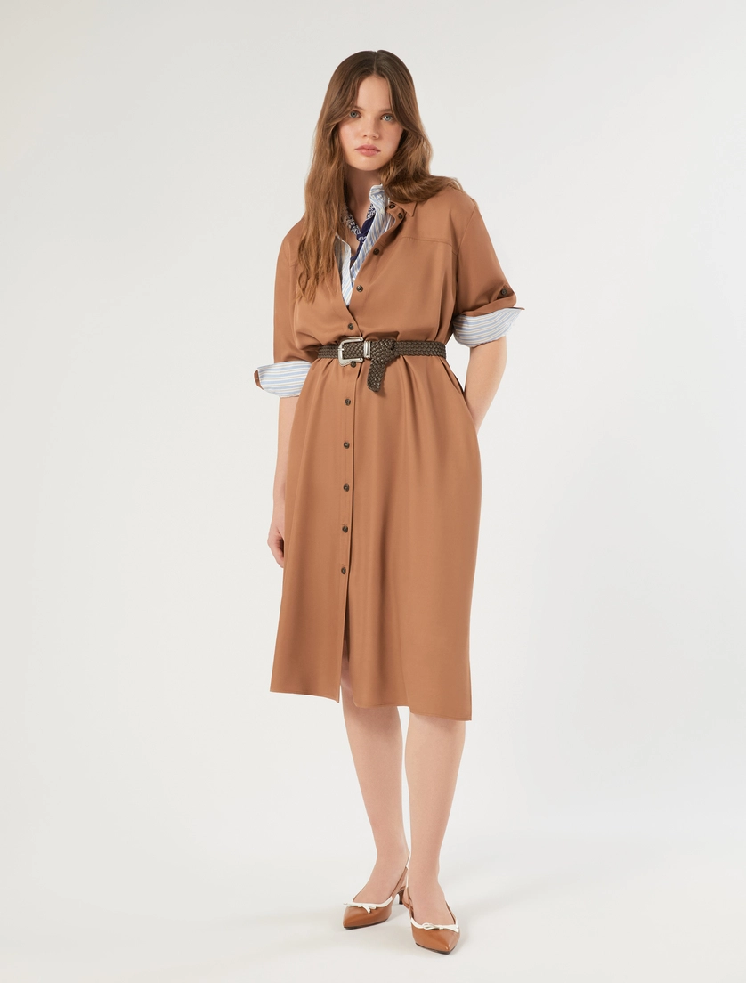 Hemdblusenkleid aus Twill - Marina Rinaldi