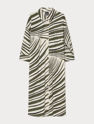 Hemdblusenkleid aus Baumwollpopeline - Marina Rinaldi