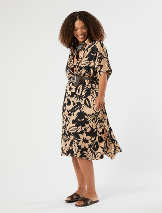 Kleid aus Viskosesatin - Marina Rinaldi