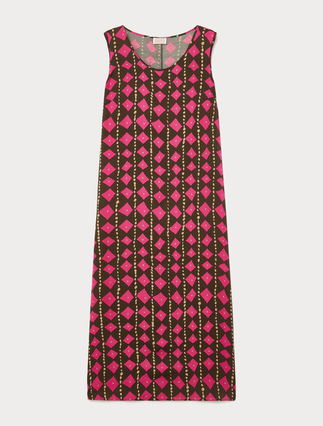 Viscose satin dress - Marina Rinaldi