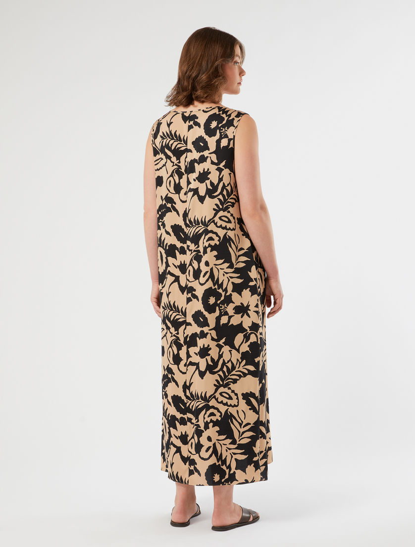 Viscose satin dress - BEIGE - Marina Rinaldi - 4