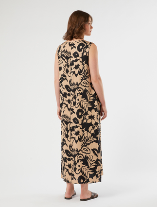 Viscose satin dress - BEIGE - Marina Rinaldi - 4