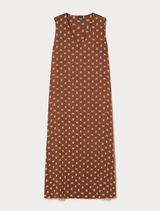 Kleid aus bedrucktem Viskose-Satin - Marina Rinaldi