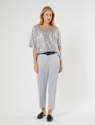 Sequinned poncho - Marina Rinaldi